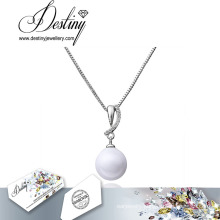 Destiny Jewellery Pearl Necklace Lead Free Crystals From Swarovski